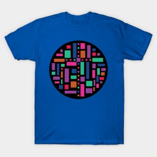 Stained Glass Window Circles 33 T-Shirt